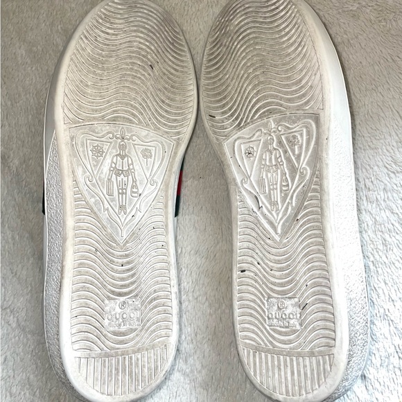 🔥🔥Mens Authentic Gucci Ace Low Top Sneakers Shoes Sz 11 / Good Condition!! - Picture 5 of 7